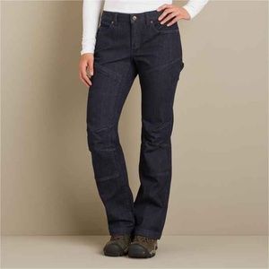 NWT Duluth Women's Double Flex Double-Chapped Bootcut Work Jeans, size 12x31
